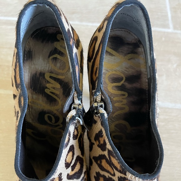 Sam Edelman Ria Leopard Calf Hair Bootie - Picture 4 of 6